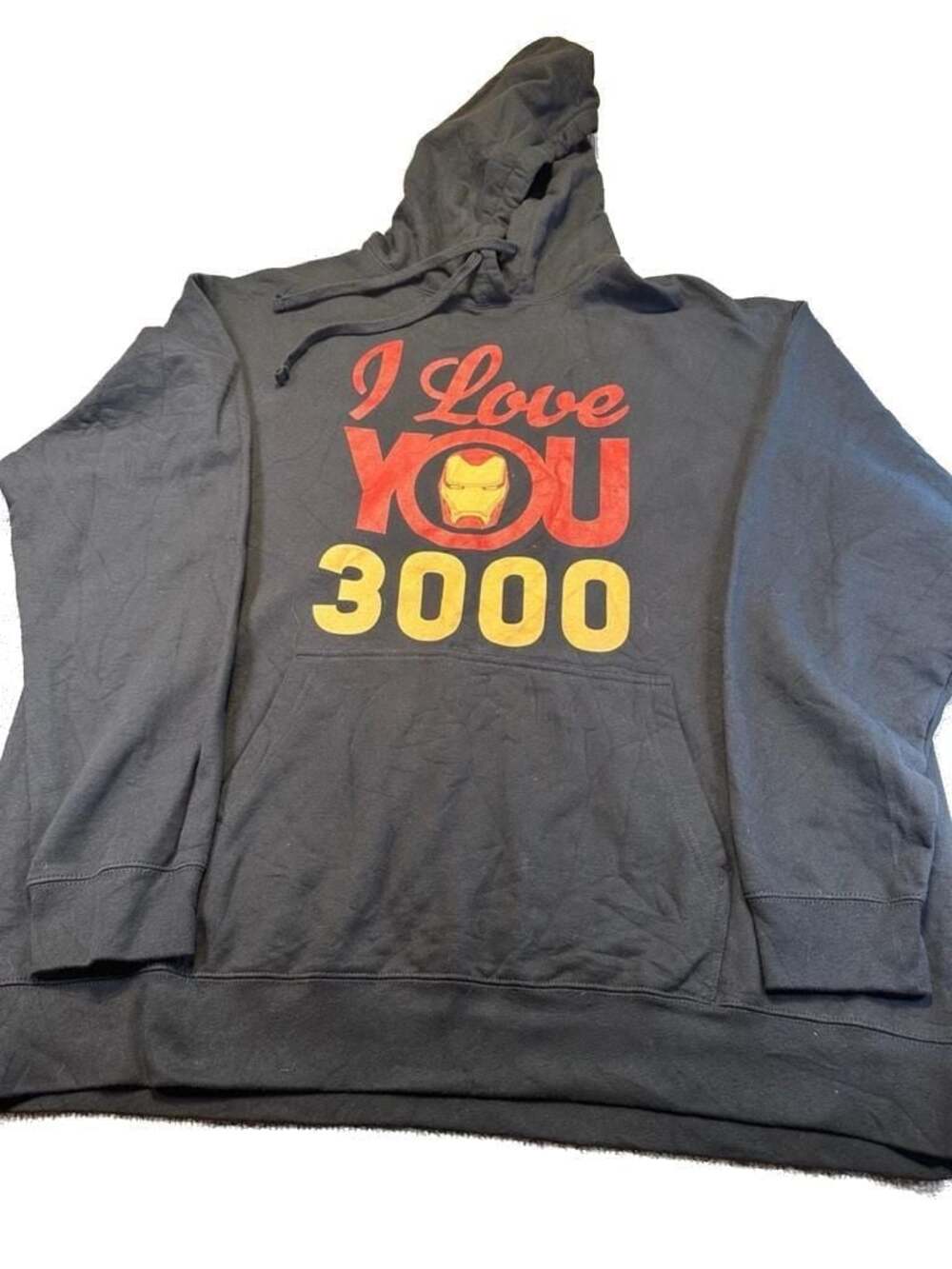 Iron Man I Love You 3000 Marvel Licensed Graphic Hoodie 2XL Collectible Fan Gear